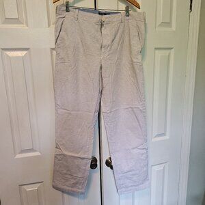 Izod summer cotton pants - grey seersucker